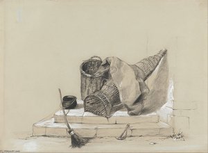 Still Life With Broom — Peter De Wint