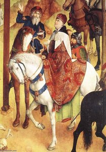 Calvary Triptych (detail) (19) — Hugo Van Der Goes, Northern Renaissance