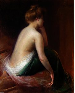 Seated Woman In Bed — Delphin Enjolras