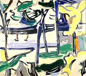Sailboats Through The Trees — Roy Lichtenstein