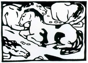Resting Horses — Franz Marc, Expressionistic