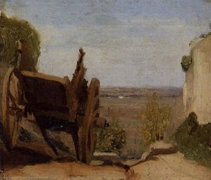 The Cart — Jean-baptiste-camille Corot
