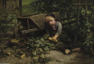 Playing In The Garden — Johan Mari Henri Ten Kate