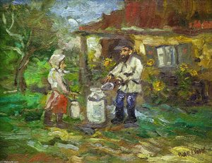 Ukrainian Peasants — David Davidovich Burliuk