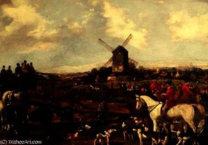 The Meet - The Hunt Assembling — Samuel Henry Gordon Alken