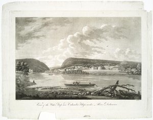 View Of The Water Gap And Columbia Glassworks-river Delaware — Thomas Birch