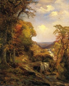 On The Wissahickon Near Chestnut Hill — Thomas Moran