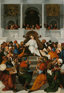 The Twelve-year-old Jesus Teaching In The Temple — Lodovico Mazzolino
