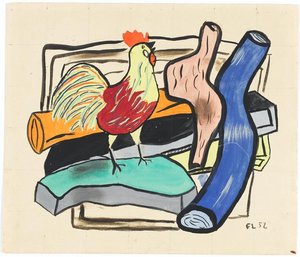 Rooster And Logs — Fernand Léger