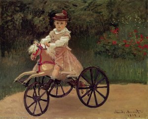 Jean Monet On His Horse Tricycle — Claude Monet