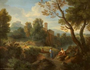 A Classical Landscape — Jan Frans Van Bloemen, Neoclassicism