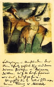 Two Animals (also Known As Gazelle And Fox) — Franz Marc