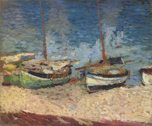 Boats In Port Collioure — Henri Jean Guillaume Martin