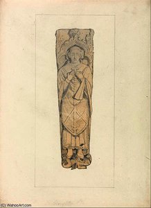 Study Of A Coffin Lid From Houghton Churchyard, Norfolk — John Sell Cotman
