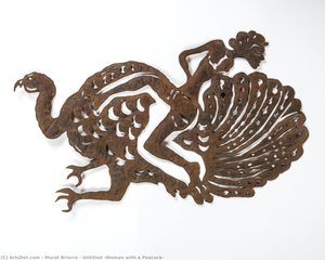 Untitled (woman With A Peacock) — Murat Brierre