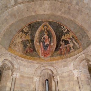 The Virgin And Child In Majesty And The Adoration Of The Magi — Master Of Pedret