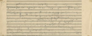 Piano Piece, Op. 11/2 — Arnold Schoenberg