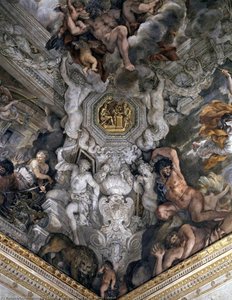 Ceiling Vault In The Salone (detail) — Pietro Da Cortona