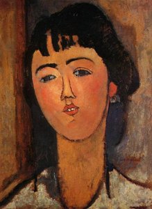 Portrait Of A Woman — Amedeo Clemente Modigliani, Expressionist Portraiture