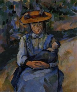 Little Girl With A Doll — Paul Cézanne