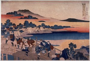 Bridge At Fukui In Echizen Province — Katsushika Hokusai