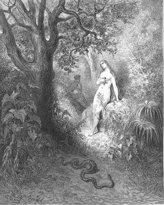 Back To The Thicket Slunk The Guilty Serpent — Paul Gustave Doré, Romanticism