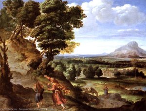 Abraham Leading Isaac To Sacrifice — Domenichino (domenico Zampieri)