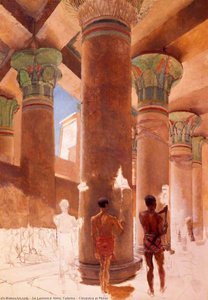 Cleopatra At Philae — Lourens Alma Tadema