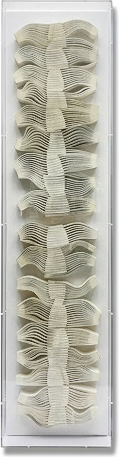 Layered Paper Wall Sculpture In Acrylic