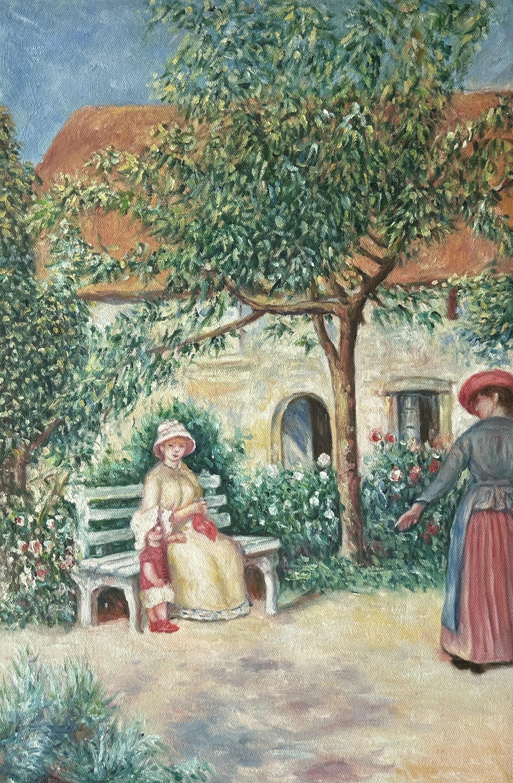 Garden Scene In Brittany(simply As In Brittany Or Two Women In A Garden)---! - Pierre-auguste Renoir — Pierre-auguste Renoir