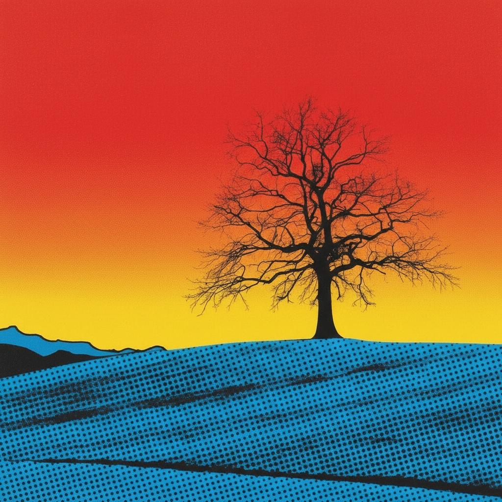 Crimson Resonance: Solitary Bloom — Jacques Villedieu