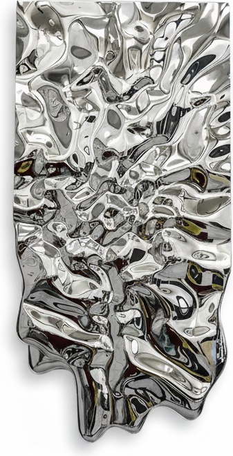 Stainless Steel Wave Wall Sculpture