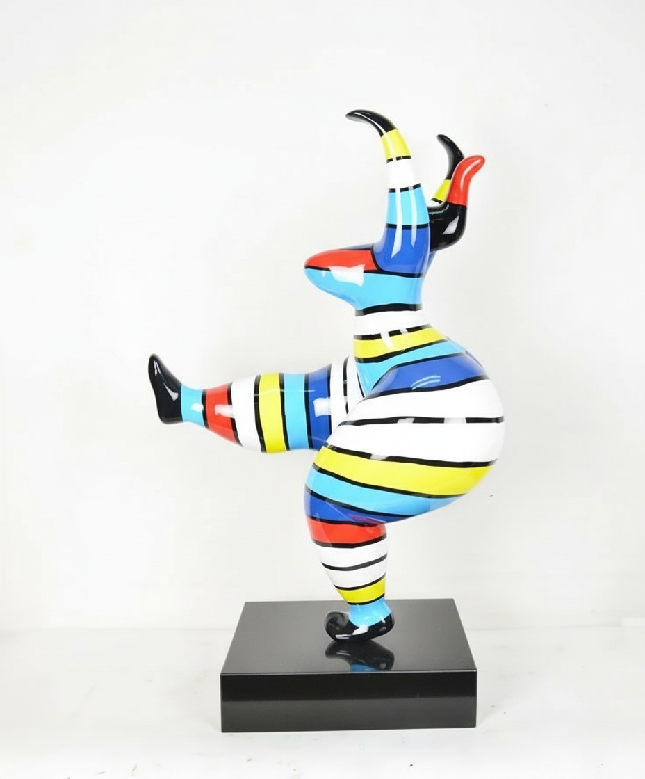 Dynamic Fiberglass Dancing Figure Sculpture