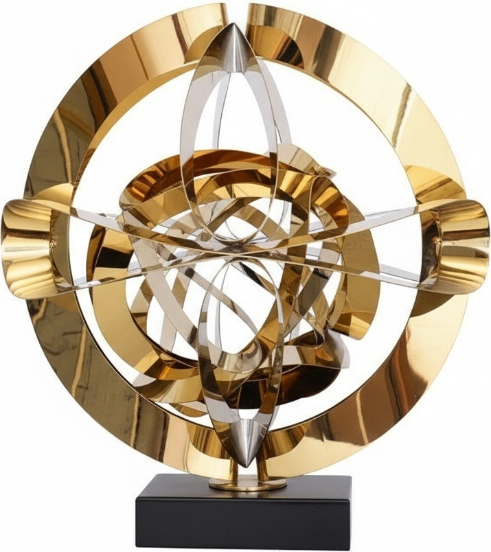 Elegant Sculptural Metal Display Stand – Modern Nordic Design
