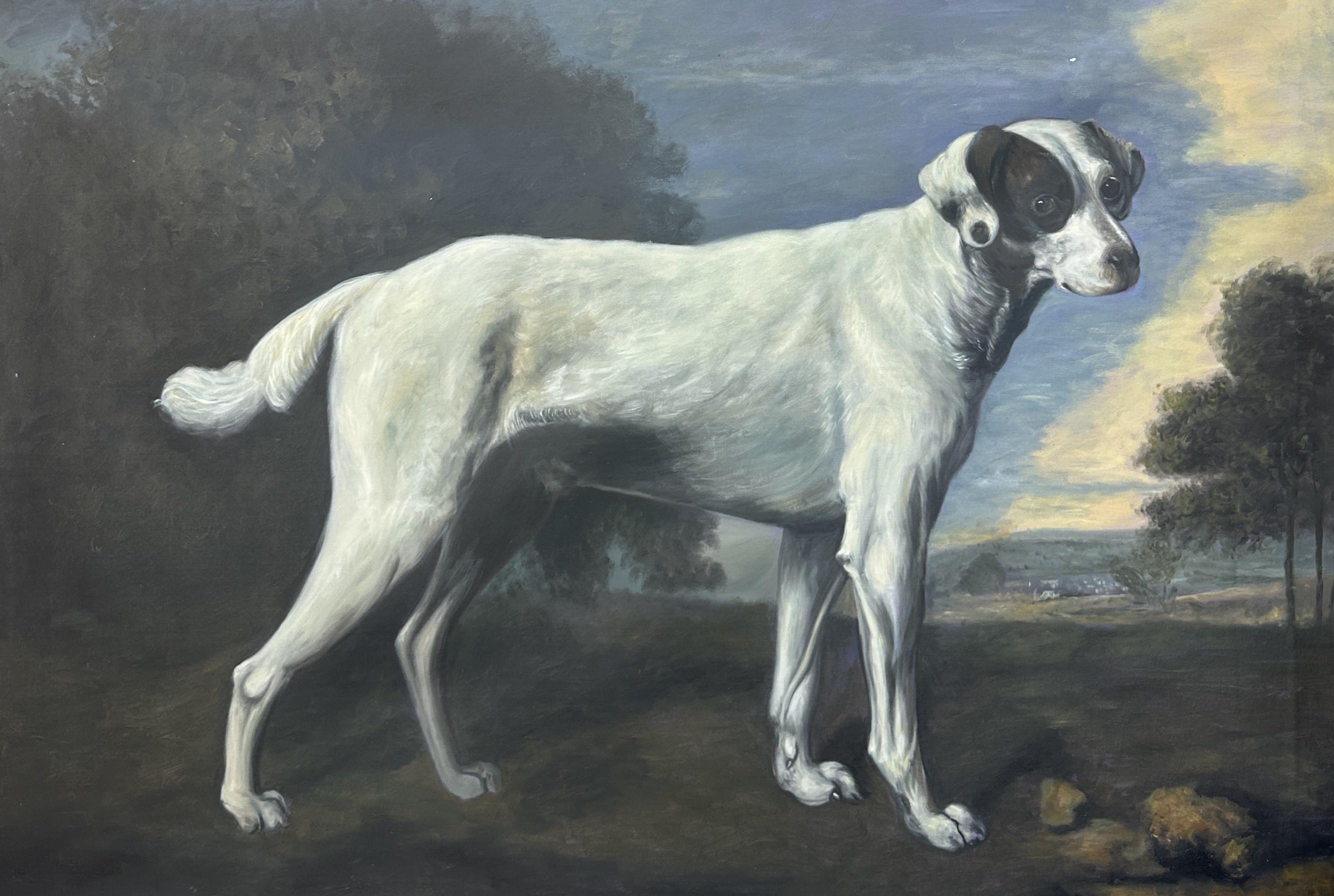 Viscount Gormanston's White Dog - George Stubbs — George Stubbs