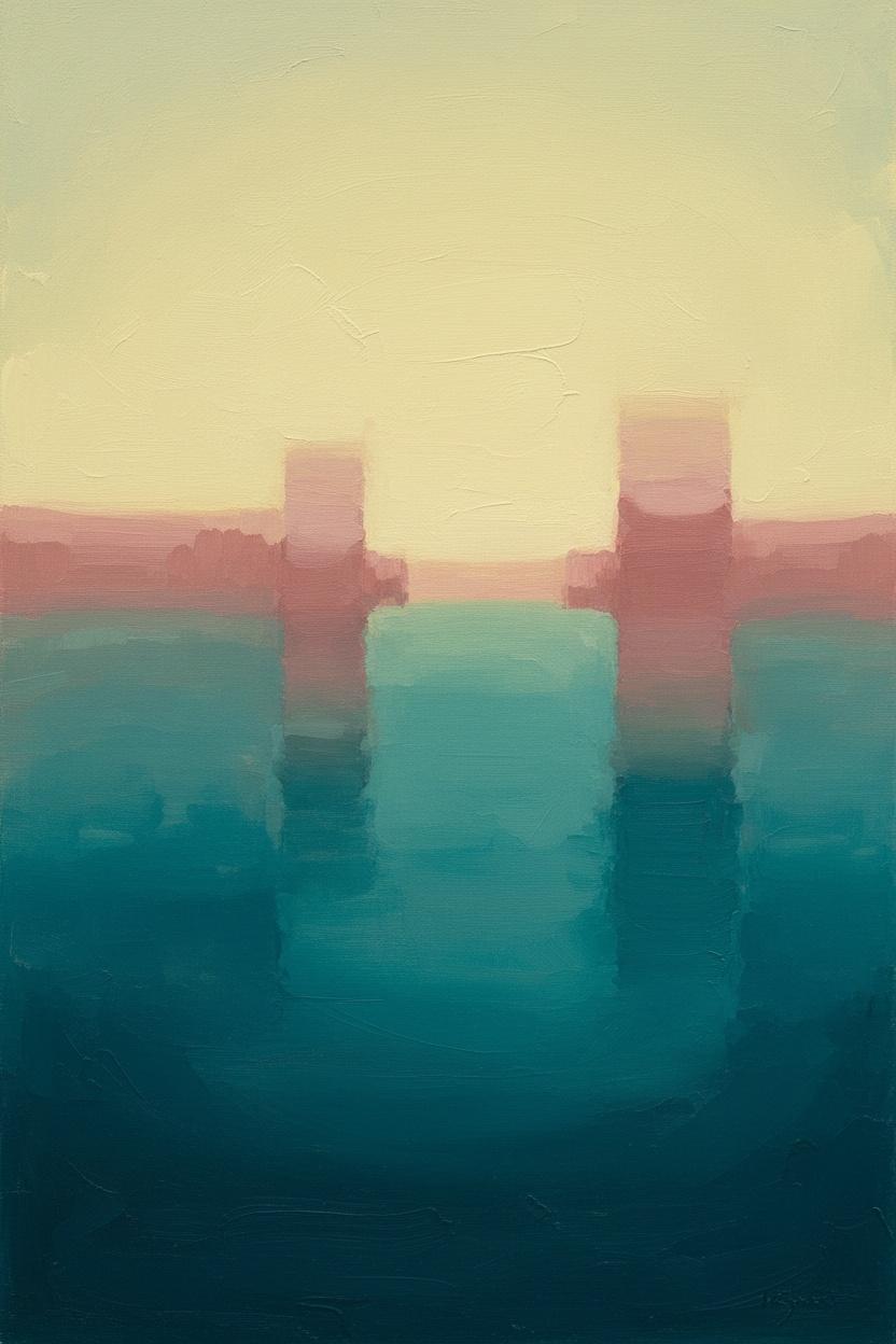 Twilight Echoes: Reflections On Azure Shores — Jacques Villedieu