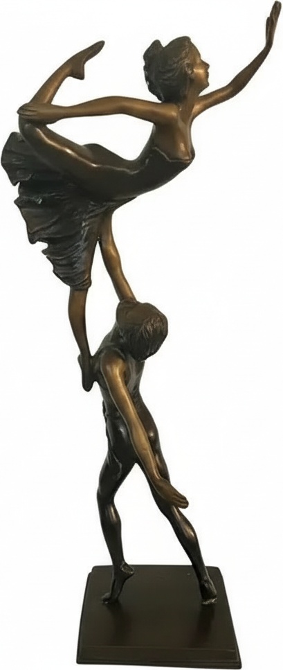 Dynamic Ballet Bronze Sculpture – Custom Size Available