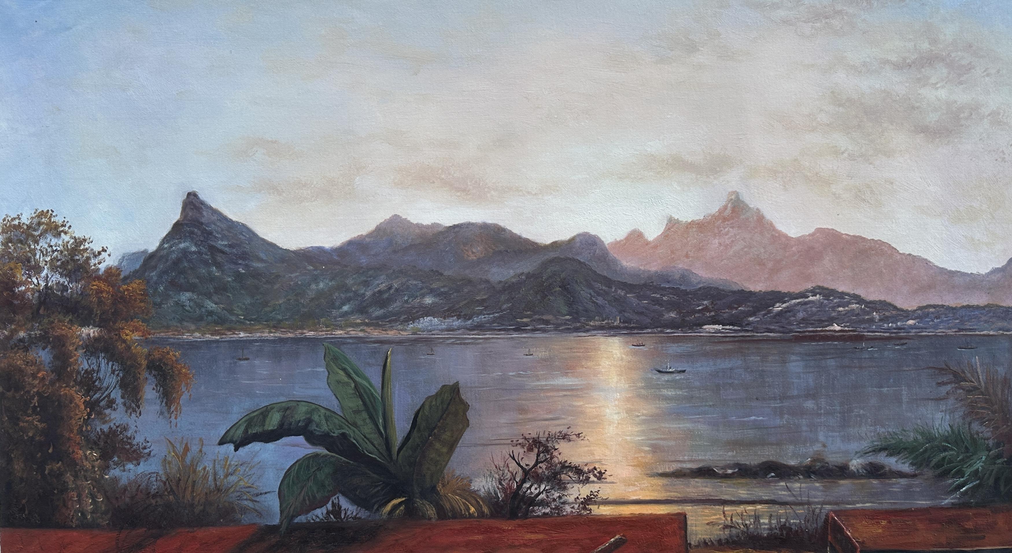 Sunset Harbor At Rio - Martin Johnson Heade — Martin Johnson Heade