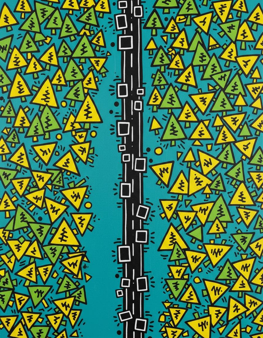 Veridian Echoes: A Haring Synthesis — Jacques Villedieu