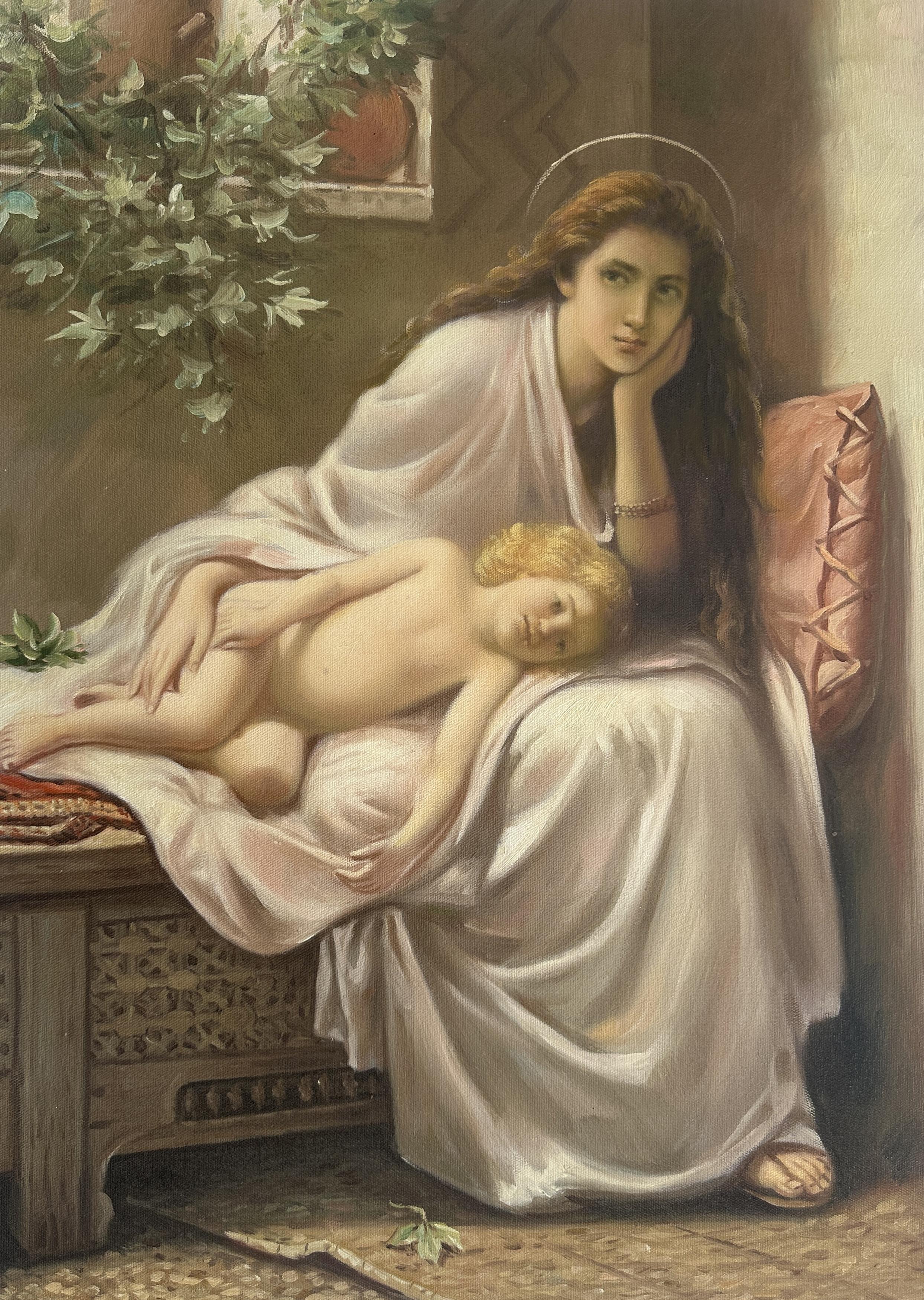 But Mary Kept All These Things And Pondered Them In Her Heart - Alice Havers — Alice Mary Havers