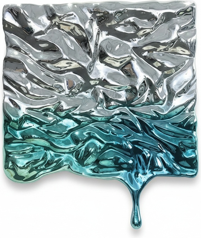 Elegant Resin Sculpture Wall Art - Textured Geometric Panel – Modern Decorative Accent Piece – 80cm Wide X 93cm High X 4cm Deep – Premium Gloss Finish For Living Room & Bedroom