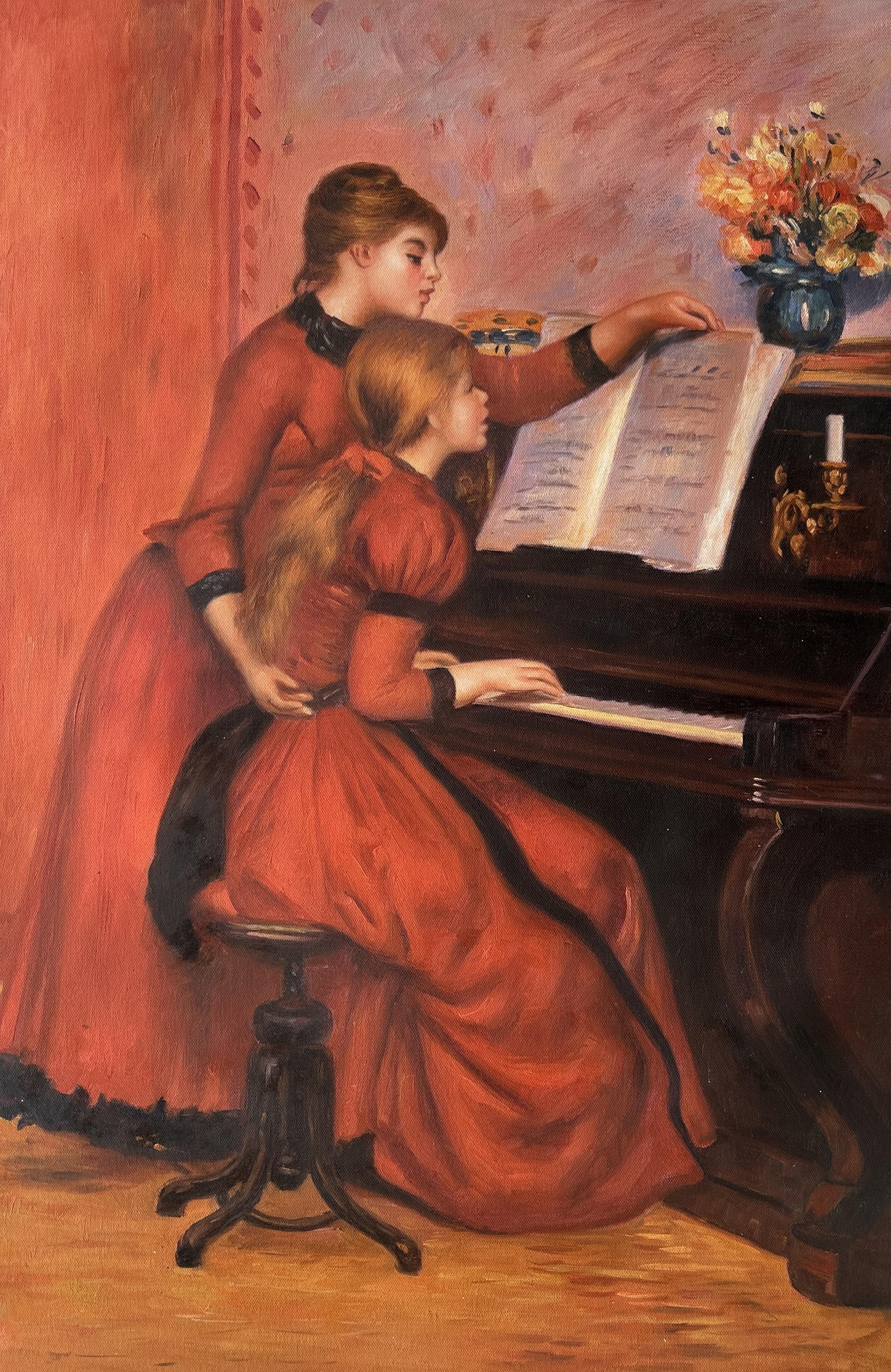 Jeunes Filles Au Piano - Pierre-auguste Renoir — Pierre-auguste Renoir