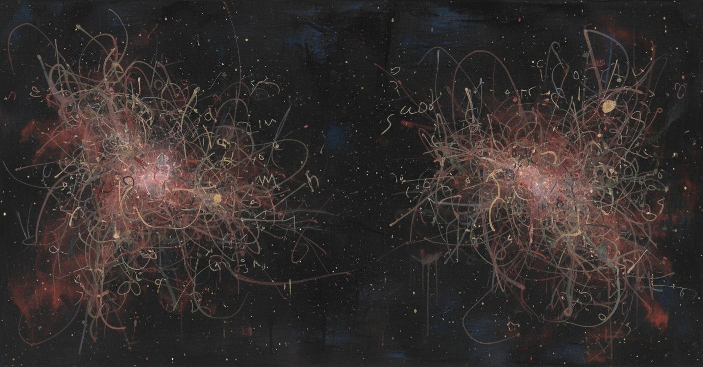 Nebular Echoes In Carmine And Ash — Jacques Villedieu