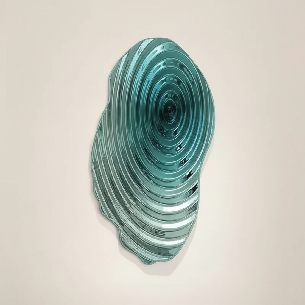 Swirling Stainless Steel Wall Sculpture – Modern Abstract Art