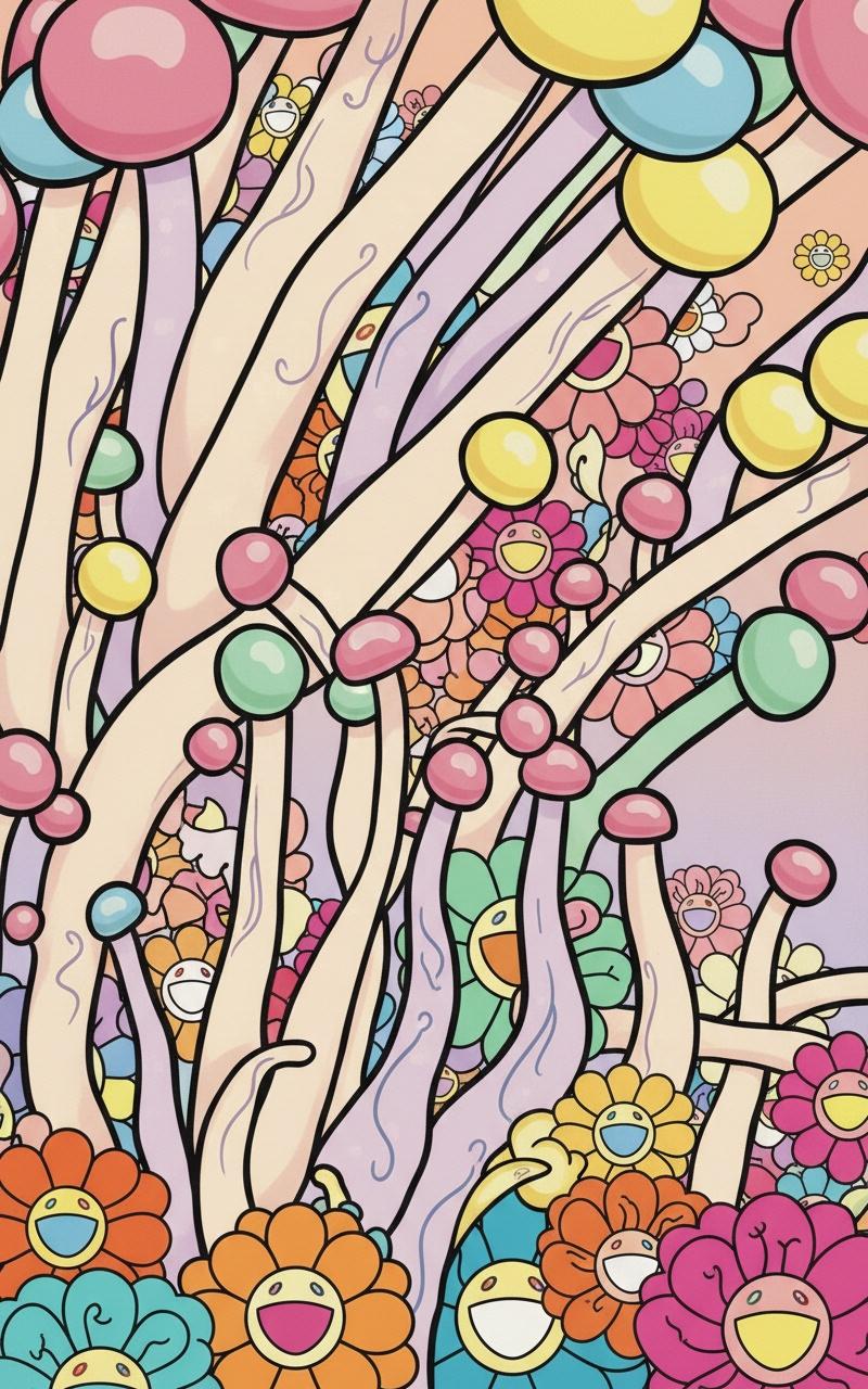 Ephemeral Bloom: A Murakami Reverie — Jacques Villedieu