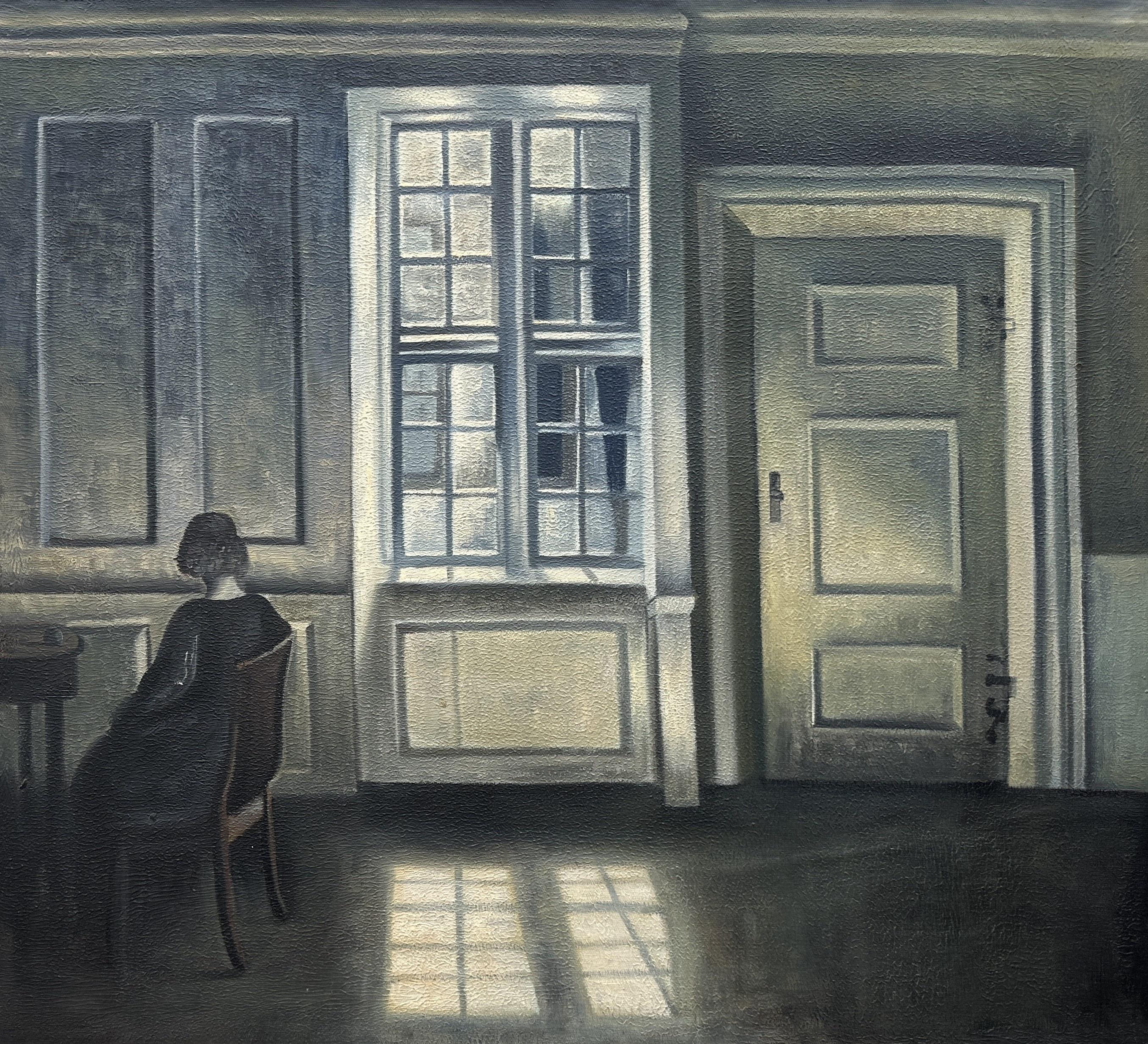 Interior, Strandgade 30 - Vilhelm Hammershøi — Vilhelm Christian Hammershøi