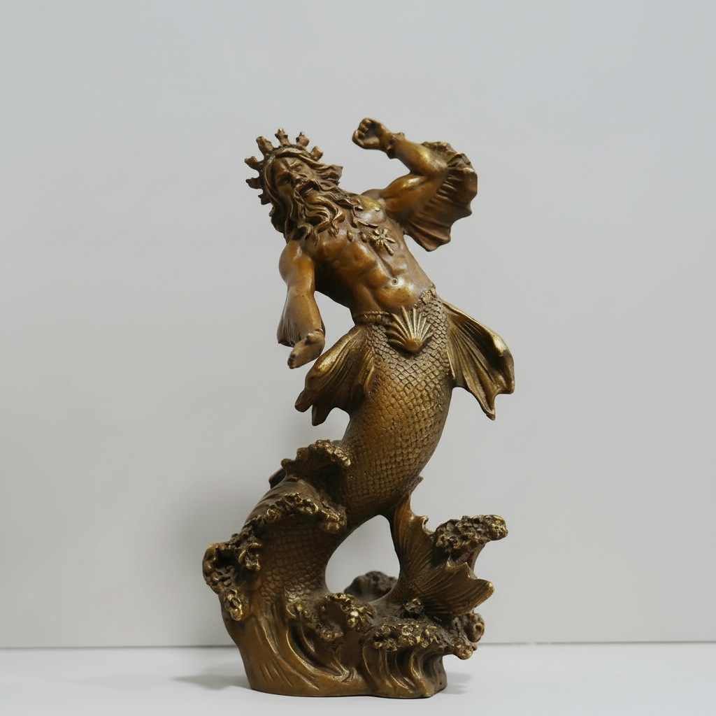 Poseidon Bronze Sculpture: Greek God Of The Sea