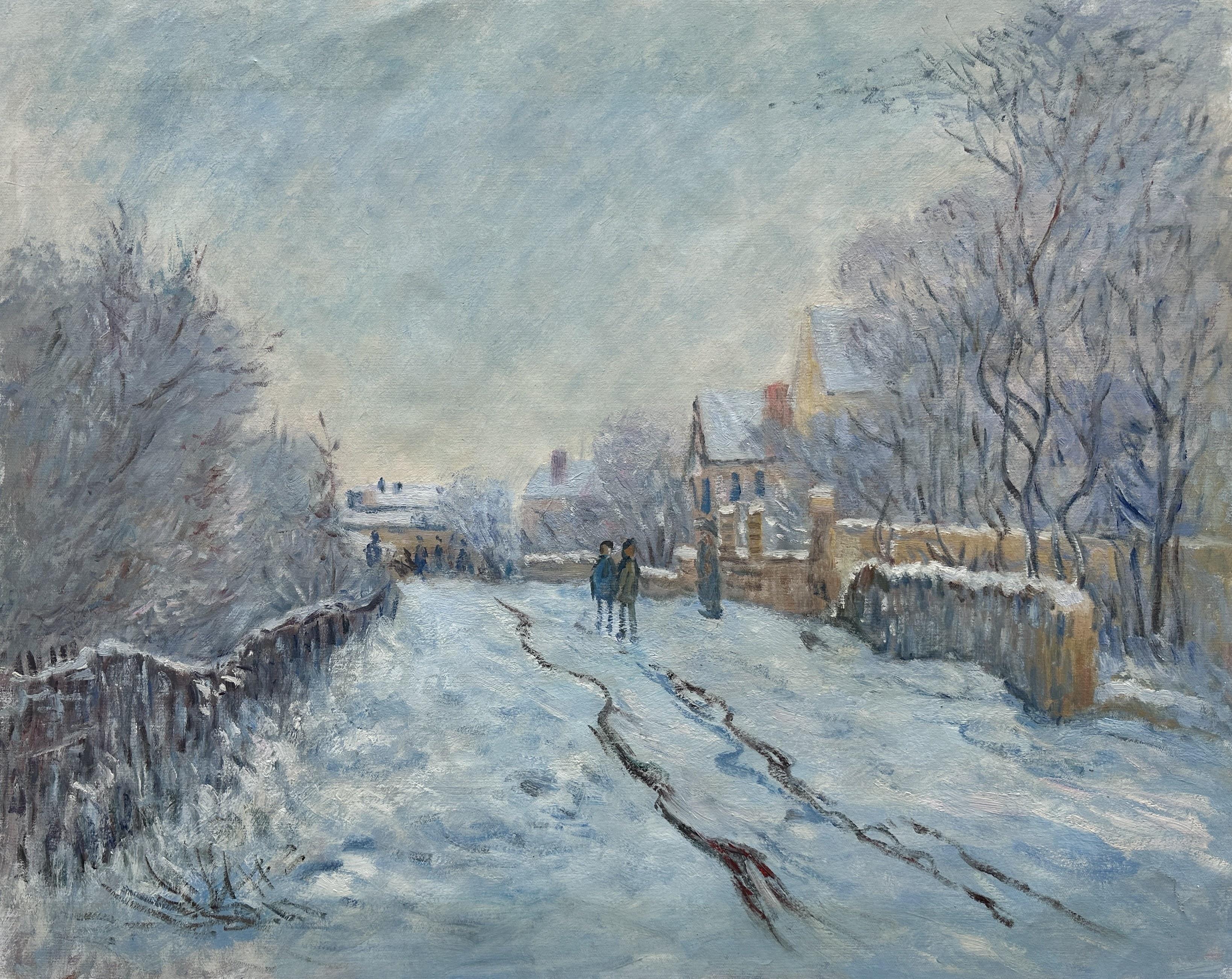 Effet De Neige; Argenteuil - Claude Monet — Claude Monet