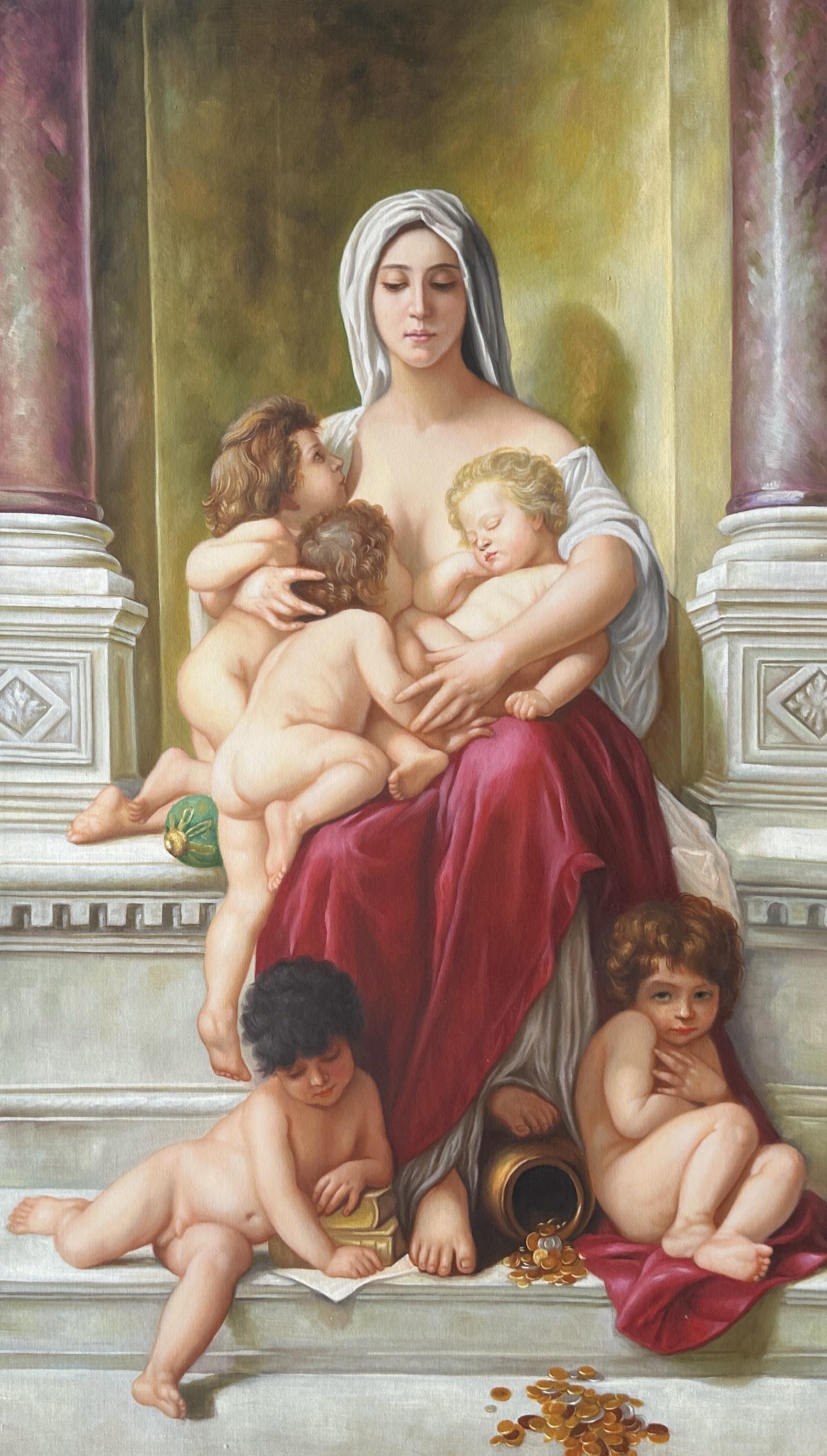 La Charité (charity) - William-adolphe Bouguereau — William-adolphe Bouguereau