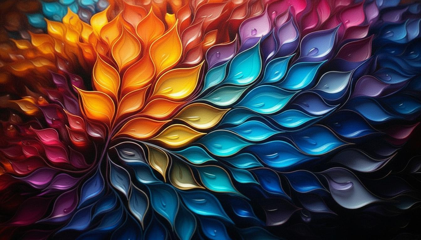 Radiant Bloom: An Impressionistic Floral Echo — Jacques Villedieu
